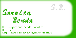 sarolta menda business card